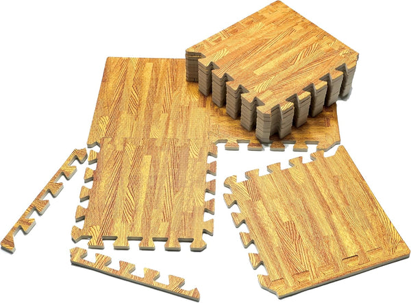 VViViD Interlocking EVA Foam Floor Mat Tile Pack (12 Tiles, 12 sq