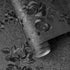 Black Peel and Stick Wallpaper, Silk Embossed Floral Contact Paper for Cabinets, 17.7 118 Textured Self Adhesive