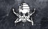Custom Skull Welder Stencil with Stars & Stripes 5.5" x 5.5" - Patriotic Design for Industrial Crafts
