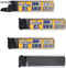 June Gold 640 Pieces, 0.5 mm 2B Lead Refills - 160 Pieces Per Dispenser, Fine Thickness, Break Resistant