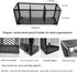 Black Mesh Pencil Holder, Metal Mesh Desk Organize for Pens, Kitchen Utensil Desk Storage,3 Compartments, Small Elegant Office Desk Supplies Organizer, 8.86 x 3.15 x3 .74 inch, Black by WenkeDigi