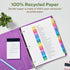 Avery EcoFriendly Recycled Dividers for 3 Ring Binders, A-Z Multicolor, 26 Tabs, 1 Set (11085)