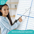 Scribbledo Jumbo Magnetic Coordinate Plane, 27" x 27" Dry Erase Graph Grid Board for Math Teacher Supplies
