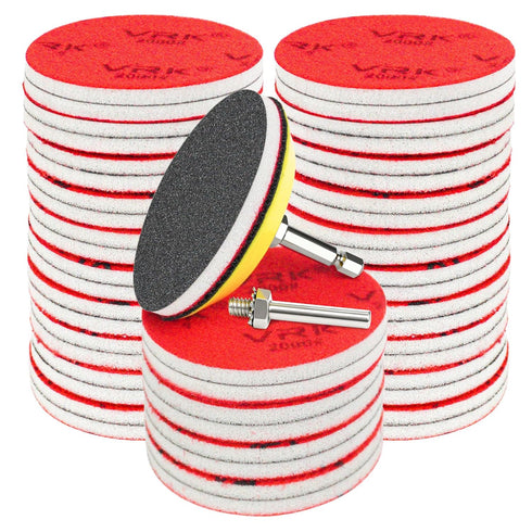 36 Pcs 3 Inch Hook & Loop Sanding Sponge Discs,180 to 3000