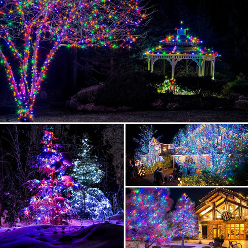 80LED 33FT 8 btfarm Solar String Lights Outdoor - Solar Fairy Lights Outside Waterproof Modes, Copper Wire Solar