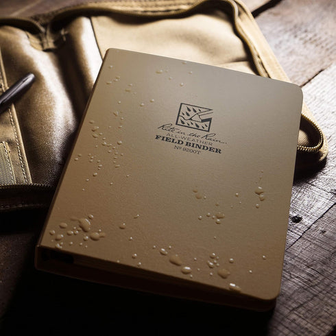 Rite in the Rain Tan All-Weather Binder, 1/2" Ring, 5 5/8" x 7 7/8" (No. 9200T)