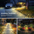 8 Pack(Warm SOLPEX Solar Lights for Outside, Solar Outdoor Pathway Garden Lights Waterproof, Solar Powered Landscape