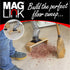 4 inch MagLink Surface Mount Dustport Steel Ring Receiver, Magnetic Dust Collection Fitting for MagLink Dust Collection