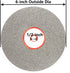 60 Grit Flat Lap Disk Wheel - Electroplated Diamond Coated Jewelry Polishing Tool for Gemstone Glass Rock Ceramics