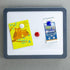Officemate Verticalmate Magnetic Dry Erase Board, Slate Gray (29202)