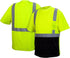 Pyramex Hi-Vis Lime T-Shirt RTS2110BX4-X5 RTS21B Series - Black Bottom - Size 4X-5X Large