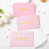 Envelopes,50 Pack Crisky Pink Thank You Cards with Lattice Polka Dot Thank You Cards Bulk for Baby Shower, Birthday