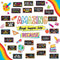 Decorably 49 Pcs Bulletin Board Decorations for Elementary - Amazing Things Happen Here with Borders