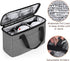 Trunab Reusable 3 Cups Drink Carrier for Delivery with Adjustable Dividers, Insulated Drink Caddy Holder Bag for Take