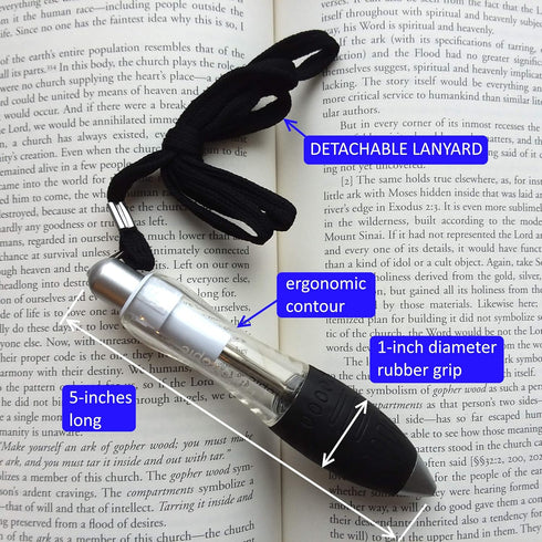 Super Big Fat Pens, Large Easy to Hold Pens for Arthritis, 4 Pack with Longer Lasting Black Ink Cartridge