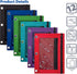 Better Office Products 3 Ring Pencil Pouch, 12 Pack with Mesh Window, 2 Compartments, Assorted Colors