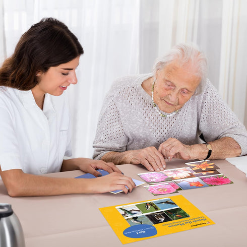 Keeping Busy Match The Photo Game - Fun Facts Matching Game for Adults, Dementia Activities for Seniors