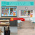 Decorably 154 Pcs Classroom Calendar Set Bulletin Board with Background Papers - School Calendar for Classroom Bulletin
