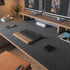 Large Non-Slip Felt Desk Mat, 47.2"x 23.6", 120x60cm Full Table Mouse Pad, Keyboard Mats for Desktop Protection (Dark