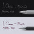 Pentel Arts Sparkle Pop Metallic Gel Pen, 1.0mm Bold Line, Gold & Silver Ink, 2 Count