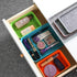 Welaxy Lidded Drawer Organizer Bins for Home Office Desktop Storage Box with Lid for Junk Makeup Stationery Organizing