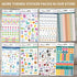 bloom daily planners Meal Planning Stickers - 8 Sheets / 592 Stickers for Menu Prepping and Grocery Shopping