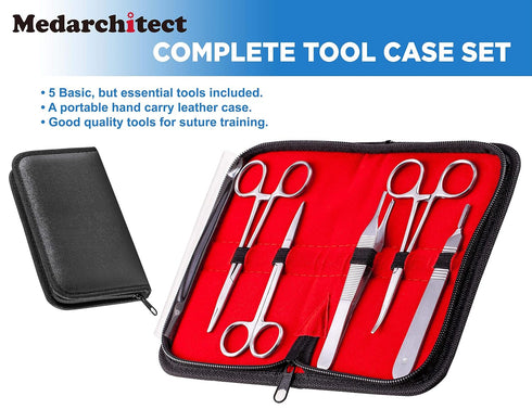 (30 14 Medarchitect Suture Practice Complete Kit Pieces) for Medical Student Suture Training, Include Upgrade Suture