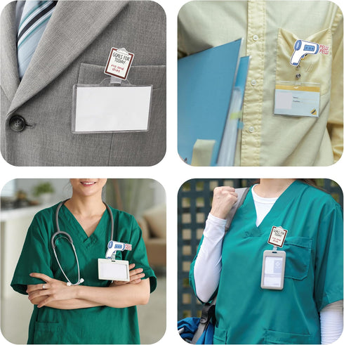 Kadiak Sets, Funny Medical Supplies Badge Reel Holder with ID Clip Funny Badge Reel Gift for Nurses Doctor Office