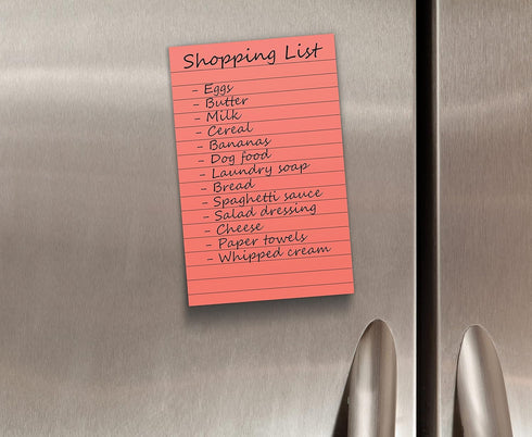 Better Office Products Lined Sticky Notes, 4 x 6, 6 Pack, 300 Sheets (50/Pad), Self Stick Notes with Lines, 6 Bright
