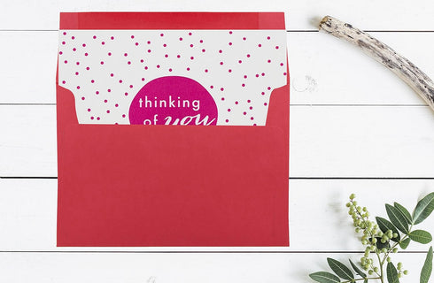 JAM PAPER A7 Colored Invitation Envelopes - Red Recycled - 5 1/4 x 7 1/4 - 50/Pack