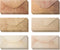 Vintage Style Envelopes Pack of 48, Classic Aged Designs, 4 x 8.7 inches