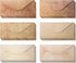 Vintage Style Envelopes Pack of 48, Classic Aged Designs, 4 x 8.7 inches