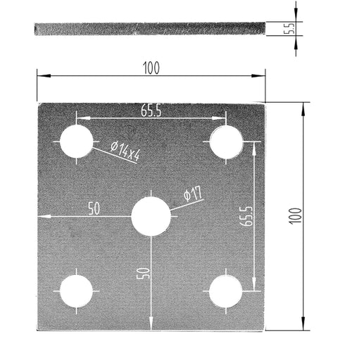 4 Sets Heavy Duty Square U-Bolt Boat Trailer: 2 1/8" W x 5 1/4" L Stainless Steel U-Bolts with Washers