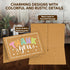 60 Pack 6x4in 10 Decorably Rustic Thank You Cards Bulk with Envelopes & Stickers, Folded Cute Kraft & Pastel Designs