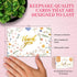50 Pack 6x4in 10 Decorably Gold Foiled Wildflower Thank You Cards Wedding with Envelopes and Stickers, Folded