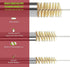 16 Inch Extra Long Pipe Cleaning Brush Set with Brass Bristles, 8 Piece Variety Pack for Auto Parts, Bottles, Guns,