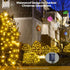 200LED 8.4ft 5.2ft 8 WBao Solar Christmas Lights Outdoor x LED Net Lights with Remote, Lighting Modes, Timer