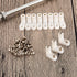 Mudder 50 PCB Board Mounting Feet, L Shape Insulated PCB Spacer with Screws for Arcade Gaming Board