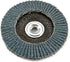 Forney 71933 Flap Disc, Type 29 Blue Zirconia, 120-Grit, 4-1/2-Inch, 5/8-Inch-11 Arbor