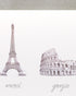 Papyrus Thank You Cards with Envelopes, World Icons, 14-Count