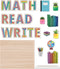 Carson Dellosa 31-Piece Subject Bulletin Board Set - Read, Write, and Math Signs for Bulletin Boards