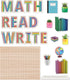 Carson Dellosa 31-Piece Subject Bulletin Board Set - Read, Write, and Math Signs for Bulletin Boards
