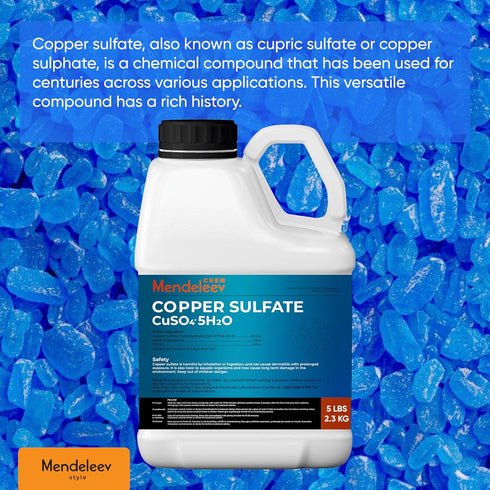 Copper Sulfate Crystals, 5 Lb Granular, EPA Free