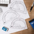 Mr. Pen Protractor, 6 Inches with Swing Arm, Pack of 3