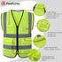 ANSI/ISEA Compliant Reflective Safety Vest for Construction Workers - Unisex