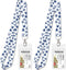 Cruise On Lanyards for Cruise Ship Cards (2-Pack) with ID Holder, Detachable Key Card Badge & Waterproof Holder (White