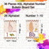 YIYDONG 36 Pieces ASL Alphabet Line Bulletin Board Set ABC Number Sign Language Flash Cards Wall Decorations for Pre-School Kindergarten Elementary Classroom Nursery Homeschool (Boho Rainbow)