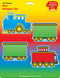 SHAPES ETC. Train Mini Notepad Set, 3" x 3", 3 designs, 4