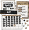 Schoolgirl Style Industrial Chic 95-Piece Calendar Bulletin Board Set, Rustic Farmhouse Monthly Calendar