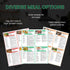 Auroscent 2 4-Week Diabetic Meal Planner for Type Diabetes Low Carb Low Sugar Meal Plan Chart Blood Sugar Control Food